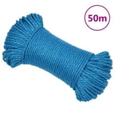 Vidaxl Delovna vrv moder 3 mm 50 m polipropilen