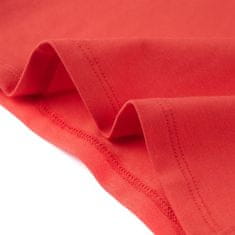 Greatstore Otroška majica s kratkimi rokavi rdeča 128