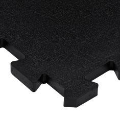 Vidaxl Gumijaste talne plošče 9 kosov črne 16 mm 30x30 cm