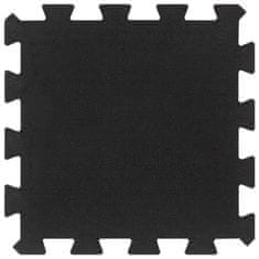 Vidaxl Gumijaste talne plošče 9 kosov črne 16 mm 30x30 cm