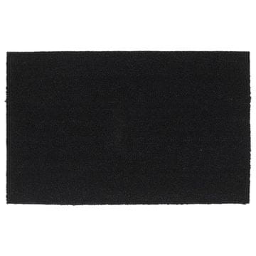 Vidaxl Predpražnik črne barve 50x80 cm kokosova vlakna