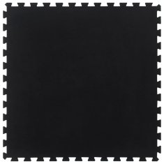 Vidaxl Gumijasta talna ploščica črna 12 mm 100x100 cm