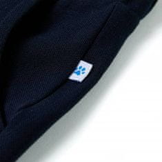 Vidaxl Otroške kratke hlače z vrvico mornarsko modre 128