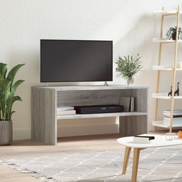 Vidaxl vidaXL TV stojalo, sivo, hrast sonoma, 80x40x40 cm