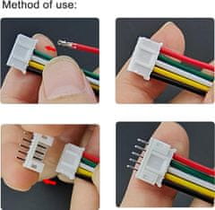YUNIQUE GREEN-CLEAN 420 kosov JST 1.5mm komplet priključkov: JST-PH 2/3/4/5/6 pinski komplet, moški in ženski priključki, 22AWG predhodno stisnjeni kabli in dvojni ženski zatič - najboljše za elektroniko