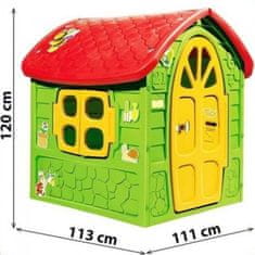 Dohany 5075 vrtna otroška hiša zelena/rumena