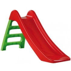 tobogan za otroke (95 cm) rdeč/zelene stopnice