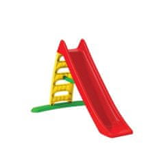 velik tobogan za otroke (170 cm) rdeč/rumena lestev
