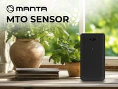 Manta MTO brezžični senzor za vremensko postajo Manta, dodatni, črn