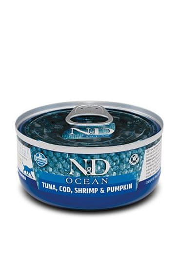 Farmina cat ocean tuna, trska, kozice in buče 70g