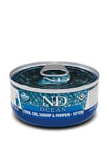 Farmina cat ocean tuna, trska, kozica buča kitten 70g