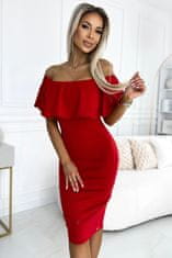 Numoco Ženska obleka 138-9 Marbella, rdeča, XXL
