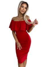 Numoco Ženska obleka 138-9 Marbella, rdeča, XXL