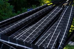 Potenza Viseča mreža za vrt 230×160 cm CARTAGO + stojalo GRANDE 220kg, črna, premium