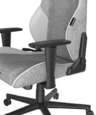 DXRacer DXRacer GLADIATOR igralni stol sivo-bele barve, tkanina