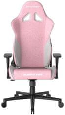 DXRacer DXRacer GLADIATOR igralni stol roza in bela, tkanina