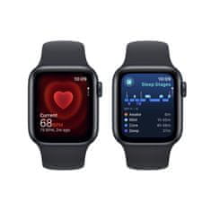 Apple Watch SE pametna ura, 40 mm, GPS, športni pašček, Midnight