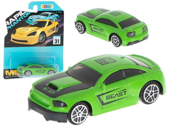 WOWO Car Spring Mustang - kovinska Car Spring Mustang Green, 7 cm