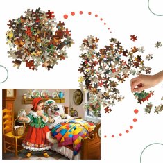 WOWO Puzzle Rdeča kapica CASTORLAND - CASTORLAND Puzzle Little Red Riding Hood 120 kosov za otroke 6+ let