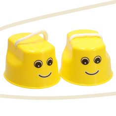WOWO Otroške skakalne hojice - Rumene otroške skakalne hojice - Bucket Balance Clogs, 2 kosa