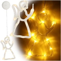 WOWO Viseča LED lučka Angel - Angel božični okras - Viseča LED lučka 49 cm, 10 LED