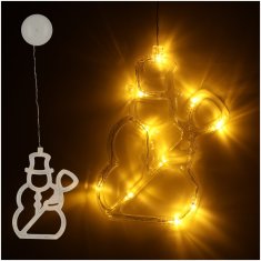 WOWO LED lučka snežak - božični viseči okras 49 cm z 10 LED