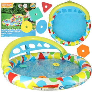 WOWO Bestway 52378 Otroški bazen s sortirnikom in vodnim mehurčkom - Bestway 52378 Otroški bazen s sortirnikom in vodnim mehurčkom, 45L - primeren za otroke od 8. meseca
