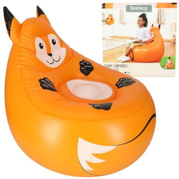 WOWO Bestway Napihljiv stol - Bestway 75116 Pouf Fox z nosilnostjo 70 kg