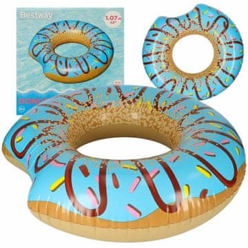 WOWO Napihljiv plavalni obroč - Bestway Blue Donut 36118, 107 cm, Max 100 kg