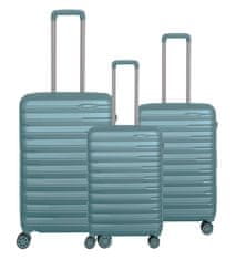 Ornelli Perle Metalic potovalni kovček, srednji, moder (28013)