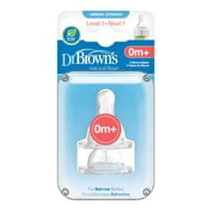 Dr.Brown´s Options+ cucelj ozkovratni, level 1 (2 kom)