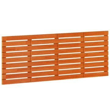 Vidaxl Stensko posteljno vzglavje 166x3x63 cm trdna borovina