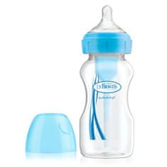 Dr.Brown´s Options+ širokovratna plastična MODRA steklenička 270 ml