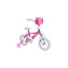 Otroško kolo za dekleta Glimmer Huffy, 12 inčno, roza belo