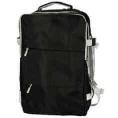 WOWO Potovalni nahrbtnik za letalo - črn potovalni nahrbtnik za letalo z vodoodpornim USB kablom 45x16x28 cm