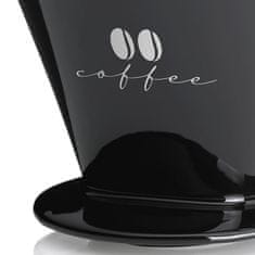 Kela Filter za kavo porcelan Excelsa S črn KL-12491