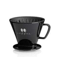Kela Filter za kavo porcelan Excelsa S črn KL-12491