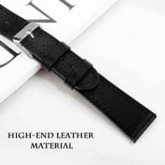 BStrap Leather Italy pašček za Xiaomi Amazfit GTR Mini, black