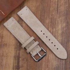 BStrap Suede Leather pašček za Xiaomi Amazfit GTR Mini, beige