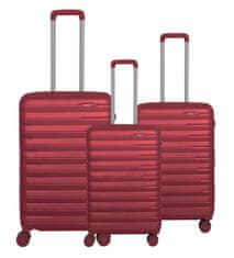 Ornelli Perle potovalni kovček, velik, rdeča (28020)