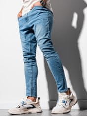 OMBRE Moške jeans hlače Irm svetlo modra S