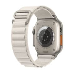 Apple Watch Ultra pametna ura, 49 mm, Titanium ohišje, pašček Alpine Loop Starlight, L (MQFT3PM/A)