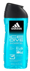 Adidas Ice Dive 3v1 gel za tuširanje, 250 ml