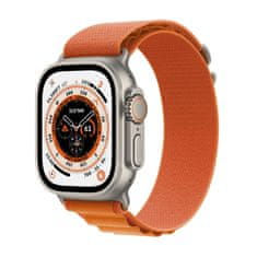 Apple Watch Ultra pametna ura, 49 mm, Titanium ohišje, Alpine Loop, oranžna, M