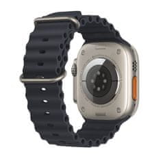 Apple Watch Ultra pametna ura, 49 mm, Titanium ohišje, Ocean Band pašček, Midnight