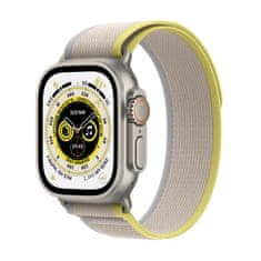 Apple Watch Ultra pametna ura, 49 mm, Titanium ohišje, Trail Loop, bež/rumena, M/L