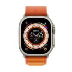 Apple Watch Ultra pametna ura, 49 mm, Titanium ohišje, Alpine Loop, oranžna, S