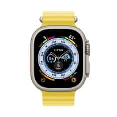Apple Watch Ultra pametna ura, 49 mm, Titanium ohišje, Ocean Band pašček, rumena