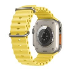 Apple Watch Ultra pametna ura, 49 mm, Titanium ohišje, Ocean Band pašček, rumena