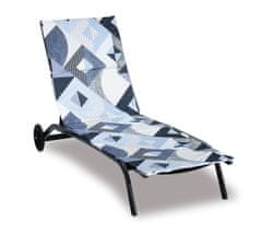 Blazina za ležalnik na plaži - prevleka na zadrgo - 55x195 cm - Geometrija